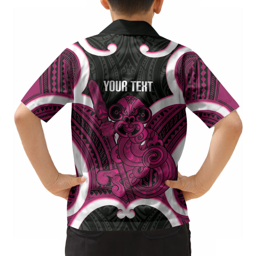 Mawhero Aotearoa Atua Tumatauenga Personalised Hawaiian Shirt Maori God Of War Tiki With Taiaha
