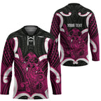 Mawhero Aotearoa Atua Tumatauenga Personalised Hockey Jersey Maori God Of War Tiki With Taiaha