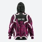 Mawhero Aotearoa Atua Tumatauenga Personalised Hoodie Maori God Of War Tiki With Taiaha
