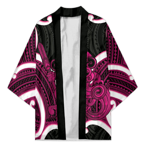 Mawhero Aotearoa Atua Tumatauenga Personalised Kimono Maori God Of War Tiki With Taiaha