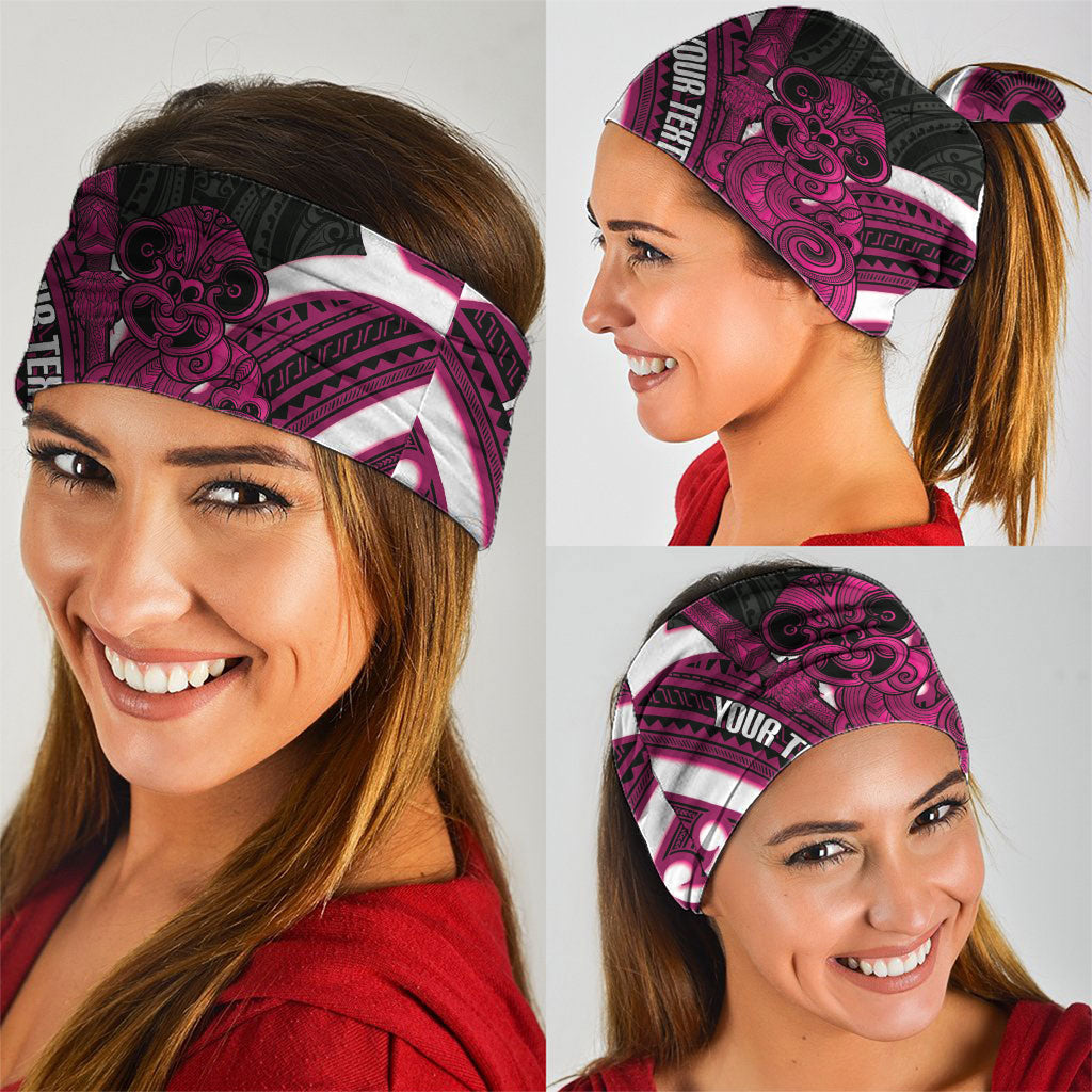Mawhero Aotearoa Atua Tumatauenga Personalised Neck Gaiter Maori God Of War Tiki With Taiaha