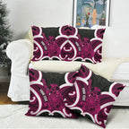 Mawhero Aotearoa Atua Tumatauenga Personalised Pillow Cover Maori God Of War Tiki With Taiaha