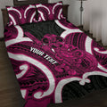 Mawhero Aotearoa Atua Tumatauenga Personalised Quilt Bed Set Maori God Of War Tiki With Taiaha