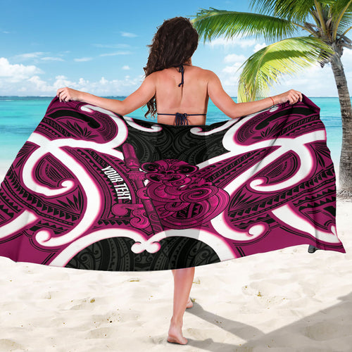 Mawhero Aotearoa Atua Tumatauenga Personalised Sarong Maori God Of War Tiki With Taiaha