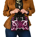 Mawhero Aotearoa Atua Tumatauenga Personalised Shoulder Handbag Maori God Of War Tiki With Taiaha