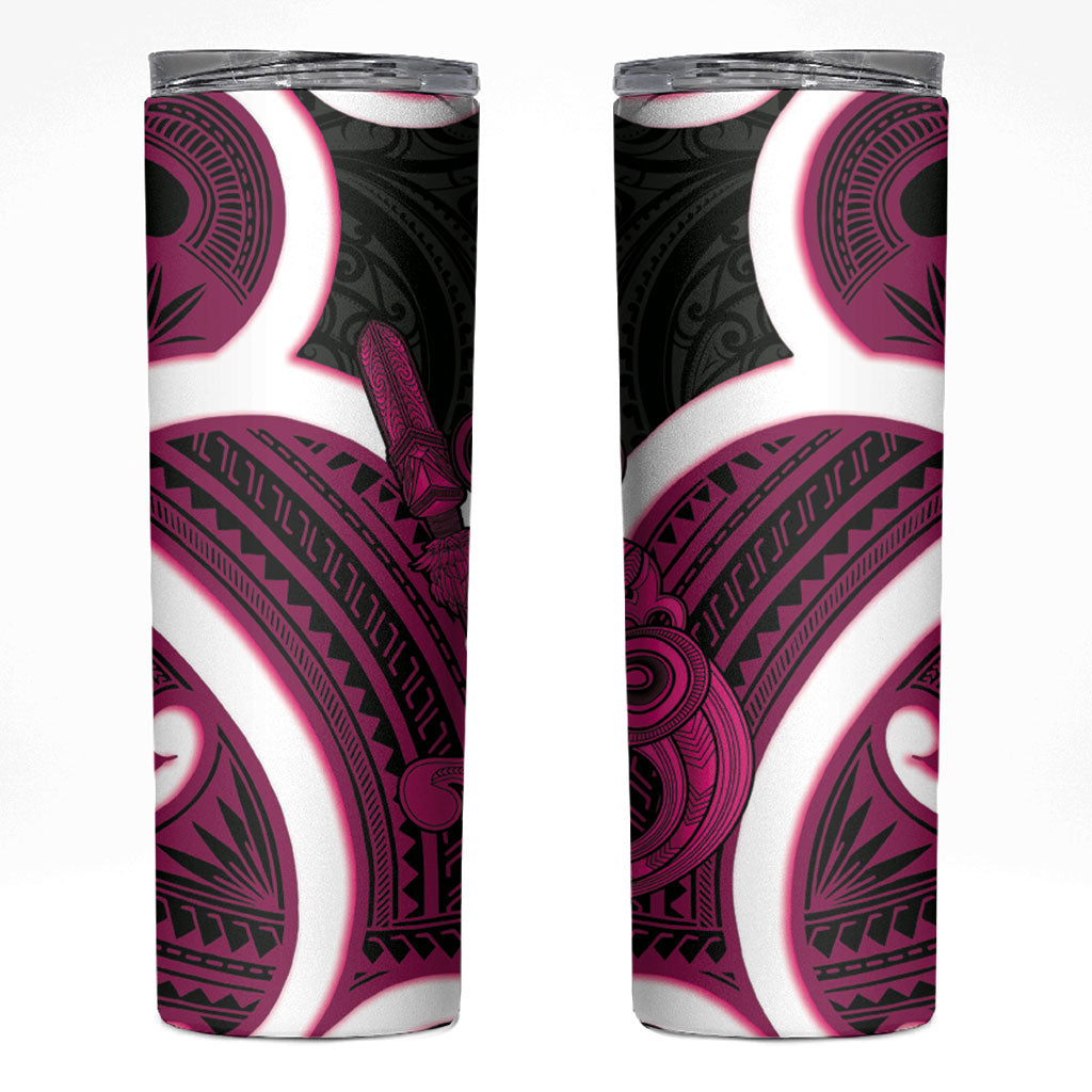 Mawhero Aotearoa Atua Tumatauenga Skinny Tumbler Maori God Of War Tiki With Taiaha