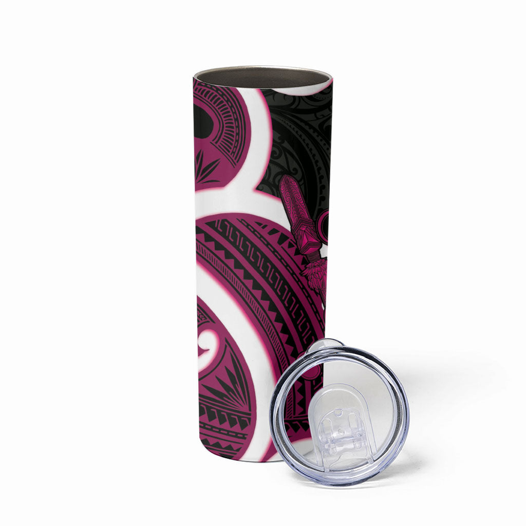 Mawhero Aotearoa Atua Tumatauenga Skinny Tumbler Maori God Of War Tiki With Taiaha
