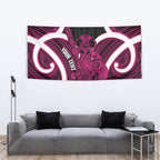 Mawhero Aotearoa Atua Tumatauenga Personalised Tapestry Maori God Of War Tiki With Taiaha