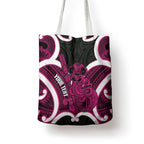 Mawhero Aotearoa Atua Tumatauenga Personalised Tote Bag Maori God Of War Tiki With Taiaha