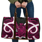 Mawhero Aotearoa Atua Tumatauenga Personalised Travel Bag Maori God Of War Tiki With Taiaha