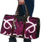 Mawhero Aotearoa Atua Tumatauenga Personalised Travel Bag Maori God Of War Tiki With Taiaha