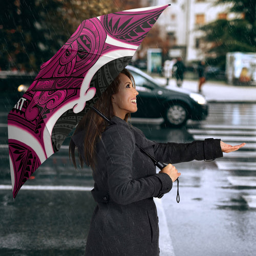 Mawhero Aotearoa Atua Tumatauenga Personalised Umbrella Maori God Of War Tiki With Taiaha