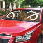 Karaka Aotearoa Atua Tumatauenga Personalised Auto Sun Shade Maori God Of War Tiki With Taiaha