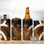 Karaka Aotearoa Atua Tumatauenga 4 in 1 Can Cooler Tumbler Maori God Of War Tiki With Taiaha