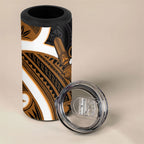 Karaka Aotearoa Atua Tumatauenga 4 in 1 Can Cooler Tumbler Maori God Of War Tiki With Taiaha