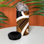 Karaka Aotearoa Atua Tumatauenga 4 in 1 Can Cooler Tumbler Maori God Of War Tiki With Taiaha