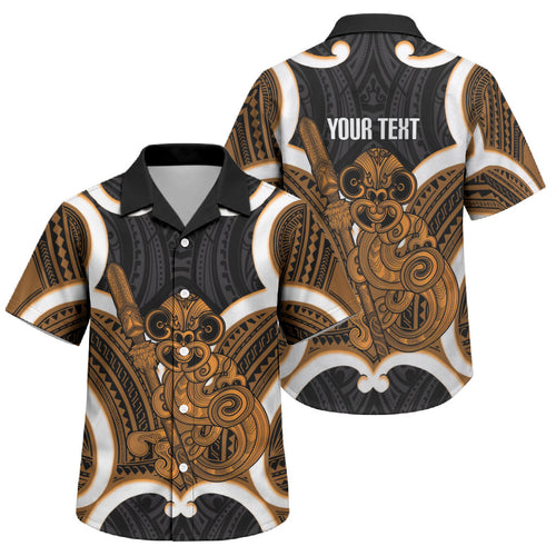 Karaka Aotearoa Atua Tumatauenga Personalised Family Matching Summer Maxi Dress and Hawaiian Shirt Maori God Of War Tiki With Taiaha
