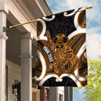 Karaka Aotearoa Atua Tumatauenga Personalised Garden Flag Maori God Of War Tiki With Taiaha