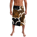 Karaka Aotearoa Atua Tumatauenga Personalised Lavalava Maori God Of War Tiki With Taiaha