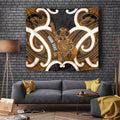 Karaka Aotearoa Atua Tumatauenga Personalised Tapestry Maori God Of War Tiki With Taiaha