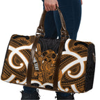 Karaka Aotearoa Atua Tumatauenga Personalised Travel Bag Maori God Of War Tiki With Taiaha