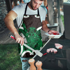 Kakariki Aotearoa Atua Tumatauenga Personalised Apron Maori God Of War Tiki With Taiaha
