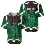 Kakariki Aotearoa Atua Tumatauenga Personalised Baseball Jersey Maori God Of War Tiki With Taiaha