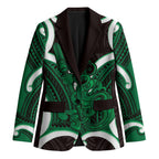 Kakariki Aotearoa Atua Tumatauenga Personalised Blazer Maori God Of War Tiki With Taiaha