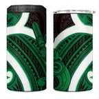 Kakariki Aotearoa Atua Tumatauenga 4 in 1 Can Cooler Tumbler Maori God Of War Tiki With Taiaha