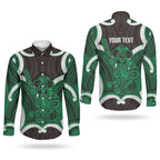 Kakariki Aotearoa Atua Tumatauenga Personalised Couples Matching Tank Maxi Dress and Long Sleeve Button Shirt Maori God Of War Tiki With Taiaha