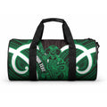 Kakariki Aotearoa Atua Tumatauenga Personalised Duffle Bag Maori God Of War Tiki With Taiaha