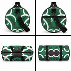 Kakariki Aotearoa Atua Tumatauenga Personalised Duffle Bag Maori God Of War Tiki With Taiaha