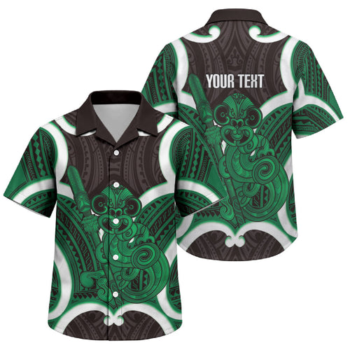 Kakariki Aotearoa Atua Tumatauenga Personalised Family Matching Summer Maxi Dress and Hawaiian Shirt Maori God Of War Tiki With Taiaha