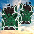 Kakariki Aotearoa Atua Tumatauenga Personalised Garden Flag Maori God Of War Tiki With Taiaha
