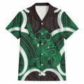 Kakariki Aotearoa Atua Tumatauenga Personalised Hawaiian Shirt Maori God Of War Tiki With Taiaha