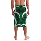 Kakariki Aotearoa Atua Tumatauenga Personalised Lavalava Maori God Of War Tiki With Taiaha