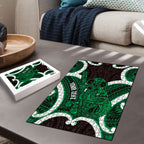 Kakariki Aotearoa Atua Tumatauenga Personalised Puzzle Maori God Of War Tiki With Taiaha