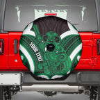 Kakariki Aotearoa Atua Tumatauenga Personalised Spare Tire Cover Maori God Of War Tiki With Taiaha