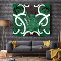 Kakariki Aotearoa Atua Tumatauenga Personalised Tapestry Maori God Of War Tiki With Taiaha