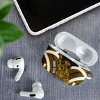 Kowhai Aotearoa Atua Tumatauenga Personalised AirPods Case Maori God Of War Tiki With Taiaha