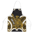 Kowhai Aotearoa Atua Tumatauenga Personalised Apron Maori God Of War Tiki With Taiaha
