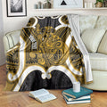 Kowhai Aotearoa Atua Tumatauenga Personalised Blanket Maori God Of War Tiki With Taiaha