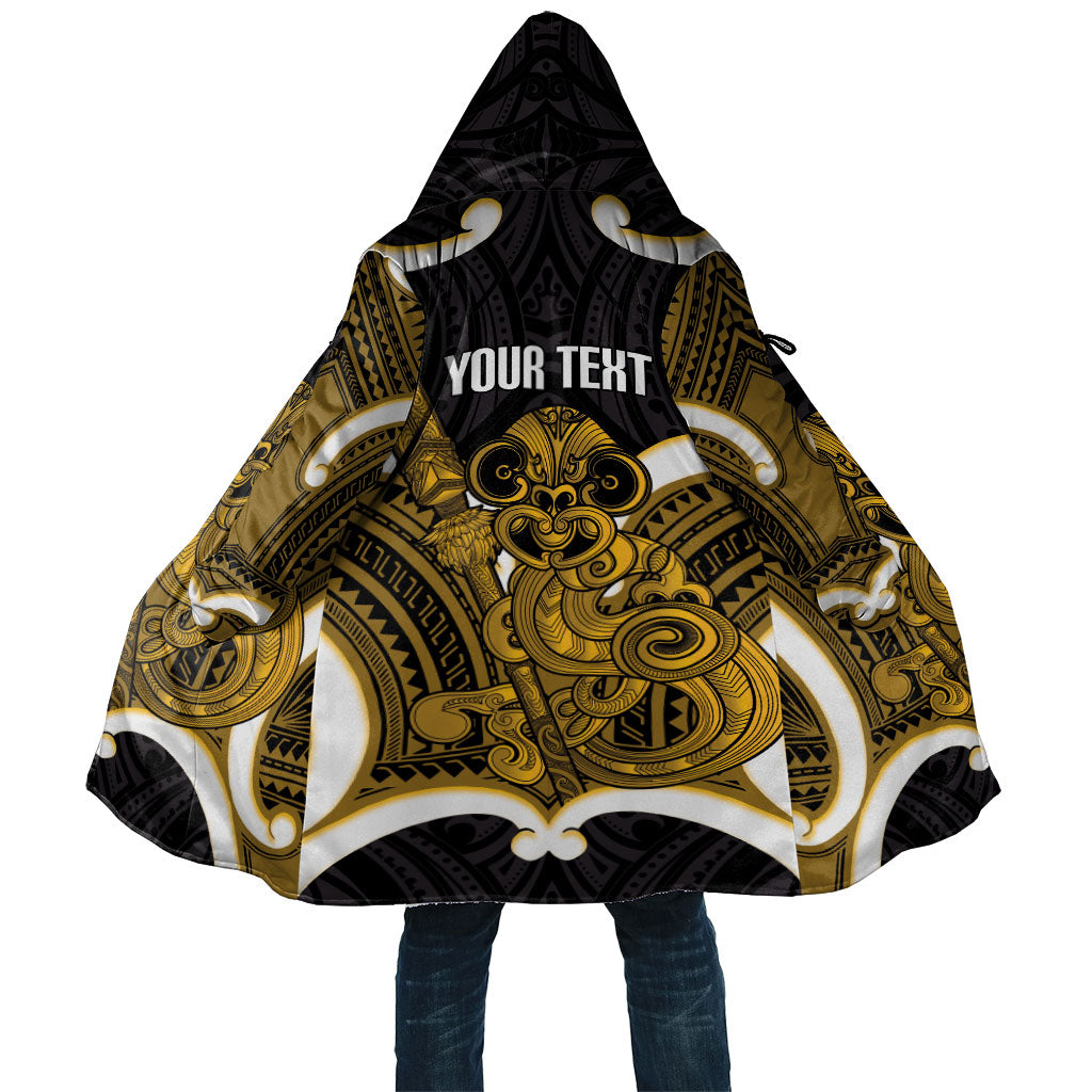 Kowhai Aotearoa Atua Tumatauenga Personalised Cloak Maori God Of War Tiki With Taiaha