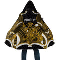 Kowhai Aotearoa Atua Tumatauenga Personalised Cloak Maori God Of War Tiki With Taiaha