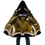 Kowhai Aotearoa Atua Tumatauenga Personalised Cloak Maori God Of War Tiki With Taiaha