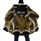 Kowhai Aotearoa Atua Tumatauenga Personalised Cloak Maori God Of War Tiki With Taiaha