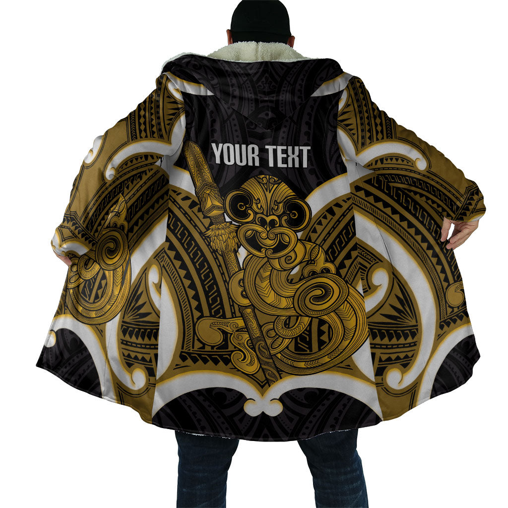 Kowhai Aotearoa Atua Tumatauenga Personalised Cloak Maori God Of War Tiki With Taiaha