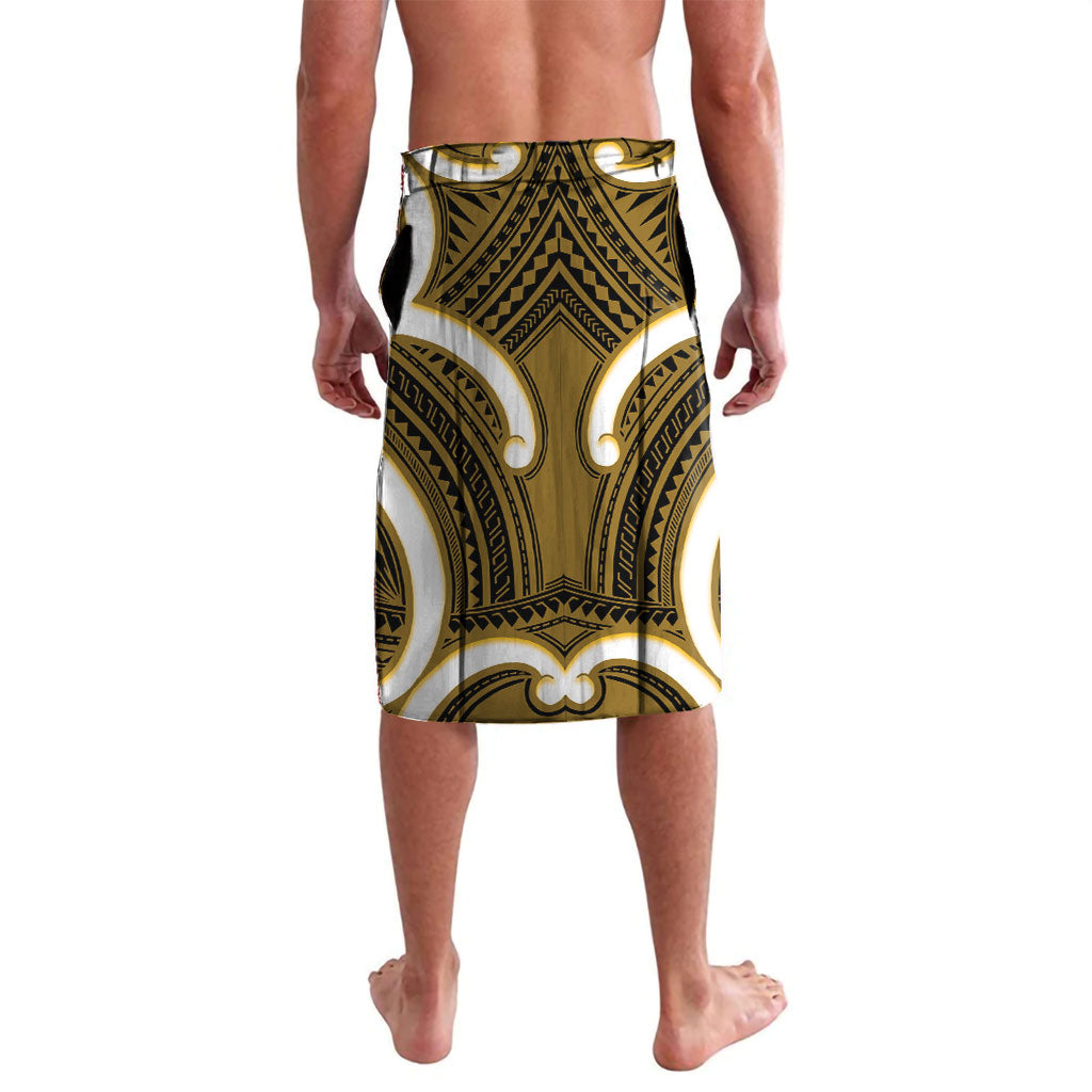 Kowhai Aotearoa Atua Tumatauenga Personalised Lavalava Maori God Of War Tiki With Taiaha
