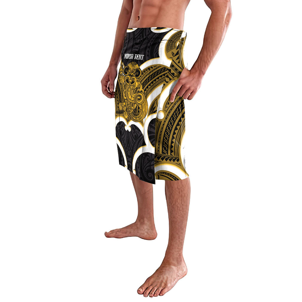 Kowhai Aotearoa Atua Tumatauenga Personalised Lavalava Maori God Of War Tiki With Taiaha