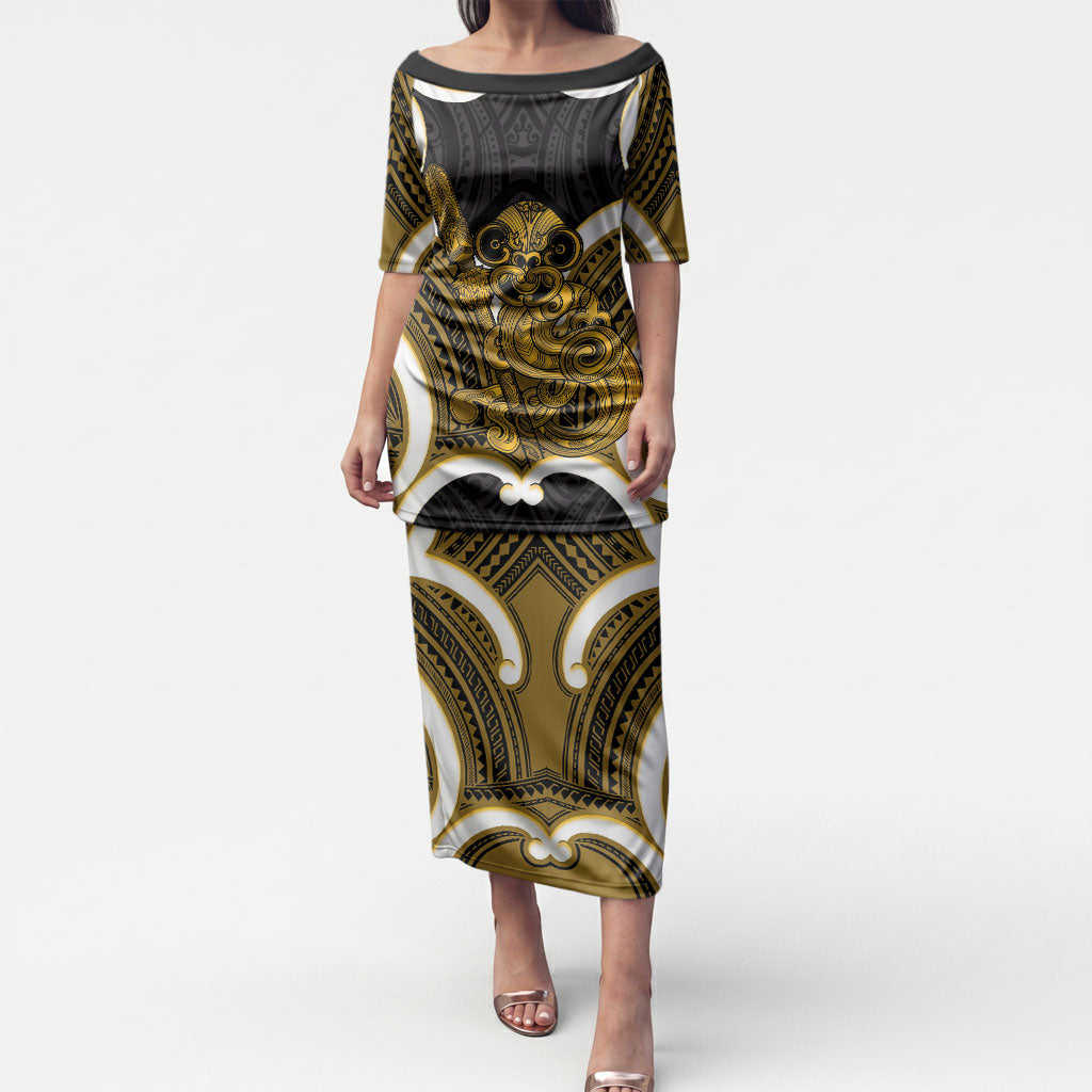 Kowhai Aotearoa Atua Tumatauenga Personalised Puletasi Maori God Of War Tiki With Taiaha